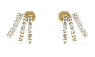 Guess Женские позолоченные серьги Crazy Earrings JUBE03307JWYGT/U цена и информация | Серьги | pigu.lt