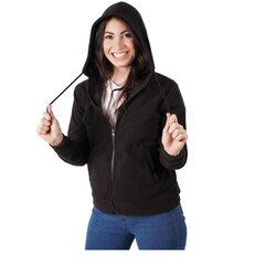 Džemperis moterims Polar Fleece, juodas kaina ir informacija | Džemperiai moterims | pigu.lt