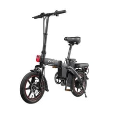 Elektrinis dviratis DYU A5 14", juodas kaina ir informacija | Elektriniai dviračiai | pigu.lt