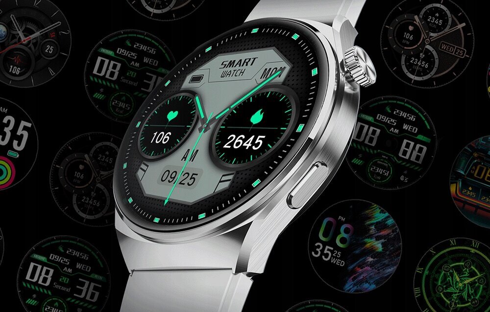 Black Shark BS-S1 Silver + Yellow Band kaina ir informacija | Išmanieji laikrodžiai (smartwatch) | pigu.lt