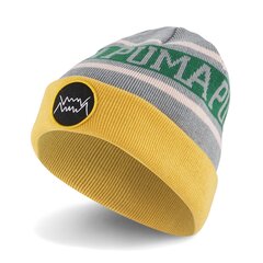 PUMA pilkos spalvos laisvalaikio kepurė  suaugusiems Kepurė Basketball Classic Cuff Beanie Qu - 02357002 kaina ir informacija | Kepurės moterims | pigu.lt