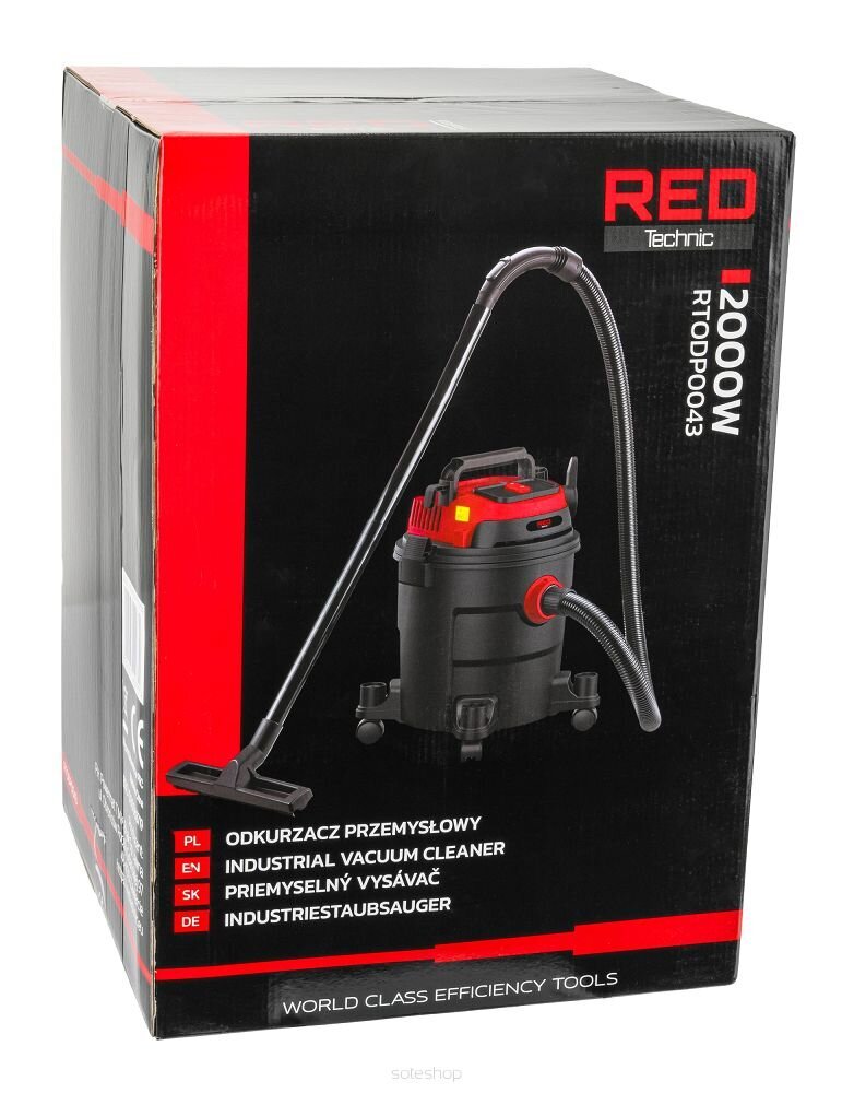 Pramoninis dulkių siurblys Red Technic RTODP0043 kaina ir informacija | Pramoniniai siurbliai | pigu.lt