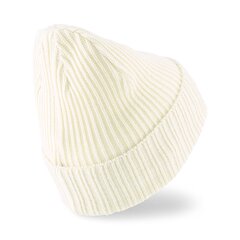 PUMA baltos spalvos laisvalaikio kepurė suaugusiems Ribbed Classic Cuff Beanie Pristi - 02403804 02403804.ADULT kaina ir informacija | Kepurės moterims | pigu.lt