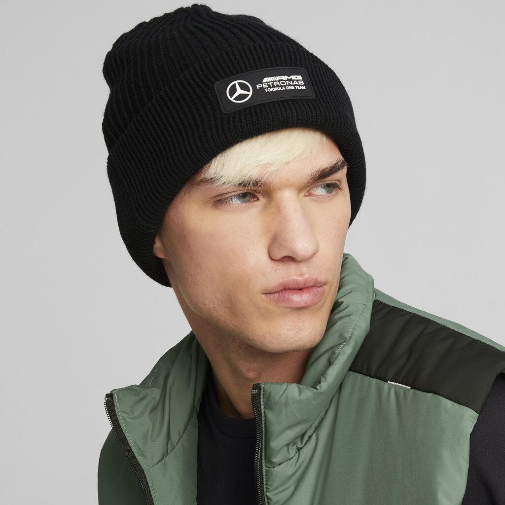 PUMA juodos spalvos laisvalaikio kepurė  suaugusiems Kepurė MAPF1 Beanie Puma Black - 02405901 цена и информация | Kepurės moterims | pigu.lt