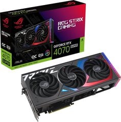 Asus ROG Strix GeForce RTX 4070 Super OC Edition (90YV0KD0-M0NA00) kaina ir informacija | Vaizdo plokštės (GPU) | pigu.lt