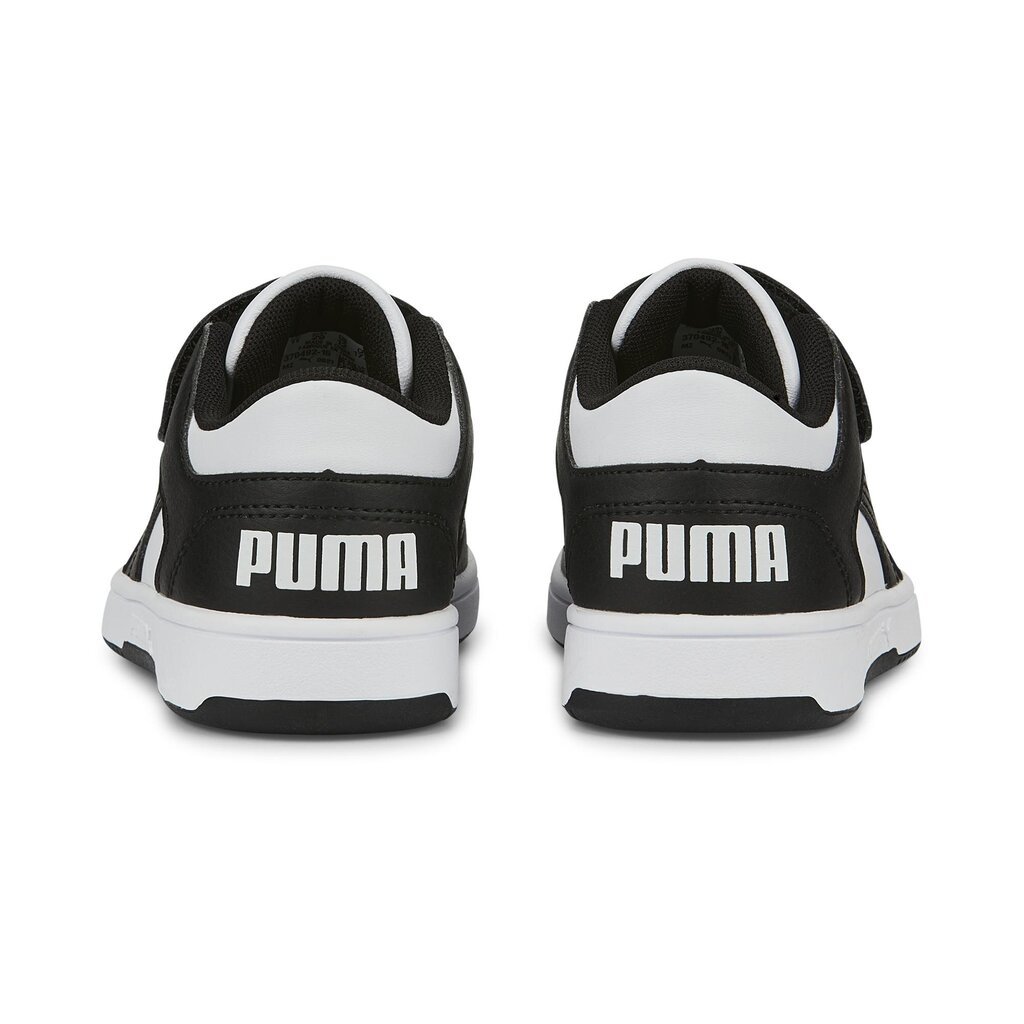 Laisvalaikio batai berniukams Puma Rebound Layup Lo SL V PS 37049216, balti цена и информация | Sportiniai batai vaikams | pigu.lt