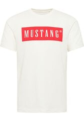 Мужская футболка Mustang, белый/красный цена и информация | Футболка мужская | pigu.lt