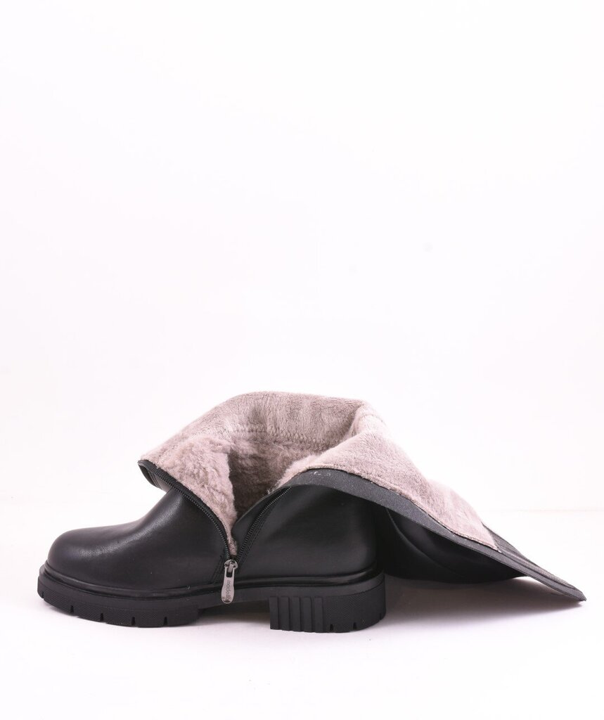 Ilgaauliai batai moterims Madella EIAP00000936, juodi цена и информация | Aulinukai, ilgaauliai batai moterims | pigu.lt