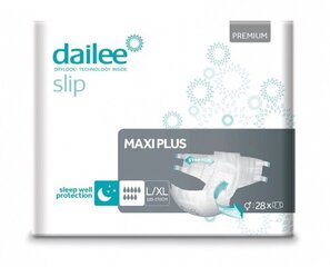 Sauskelnės suaugusiems Dailee Slip Maxi Plus L/XL, 28 vnt. kaina ir informacija | Sauskelnės, įklotai, paklotai suaugusiems | pigu.lt