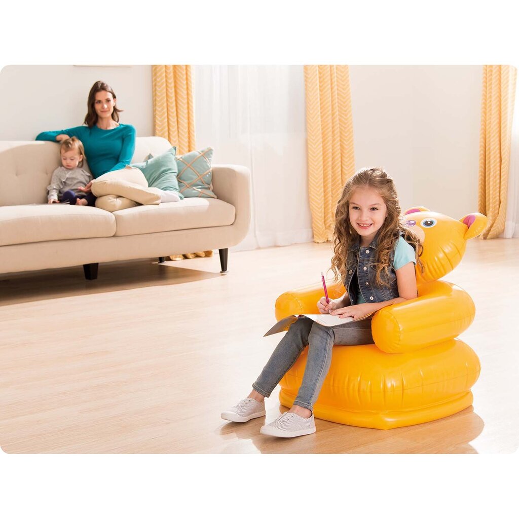 Vaikiška pripučiama kėdutė Intex, 65 x 64 cm цена и информация | Pripučiami čiužiniai ir baldai | pigu.lt