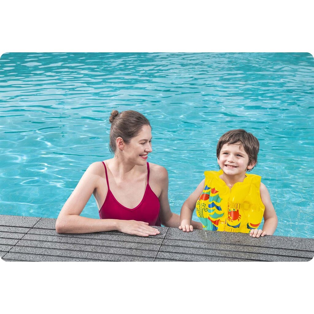 Pripučiama plaukimo liemenė vaikams Bestway 41 x 30 cm kaina ir informacija | Plaukimo liemenės ir rankovės | pigu.lt