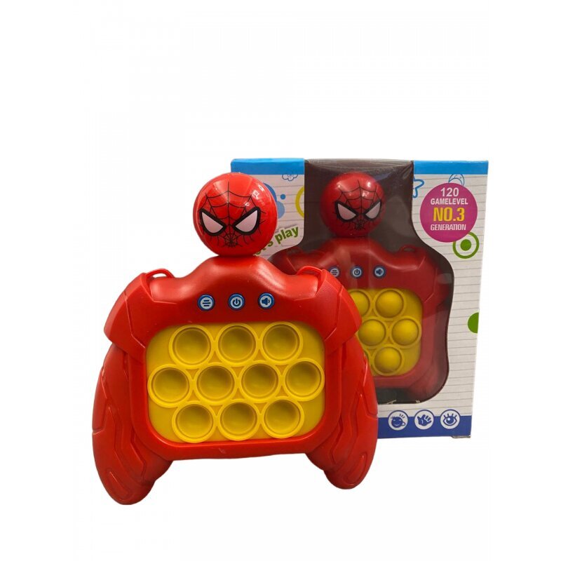 Elektroninis žaidimas Pop It Quick Push Game Spider-Man (Žmogus voras) kaina ir informacija | Lavinamieji žaislai | pigu.lt
