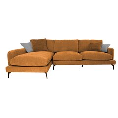 Kampinė sofa DAISY LC ruda kaina ir informacija | Sofos | pigu.lt