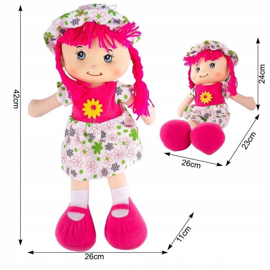Skudurinė lėlė Peppi, 42 cm kaina ir informacija | Žaislai mergaitėms | pigu.lt