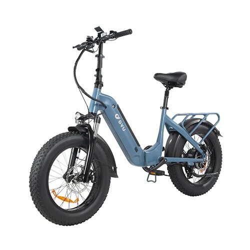 Elektrinis dviratis DYU FF500 20", mėlynas kaina ir informacija | Elektriniai dviračiai | pigu.lt