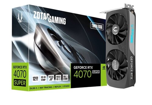 Zotac gaming GeForce RTX 4070 Super Twin Edge (ZT-D40720E-10M) цена и информация | Видеокарты (GPU) | pigu.lt