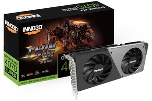 Inno3D GeForce RTX 4070 Super Twin X2 (N407S2-126X-186162N) kaina ir informacija | Vaizdo plokštės (GPU) | pigu.lt