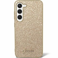 Guess GUHCS24SHGGSHD S24 S921 złoty|gold hardcase Glitter Script цена и информация | Чехлы для телефонов | pigu.lt