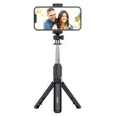 KAKUSIGA KSC-1143 "Bluetooth" asmenukių lazda | trikojis su nuotolinio valdymo pulteliu (juodas) kaina ir informacija | Asmenukių lazdos (selfie sticks) | pigu.lt