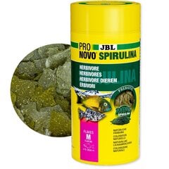 Maistas žuvims JBL Pronovo Spirulina dribsniai M, 160g kaina ir informacija | Maistas žuvims | pigu.lt