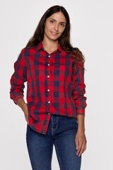 Marškiniai moterims Lee Cooper 8239, raudoni kaina ir informacija | Palaidinės, marškiniai moterims | pigu.lt