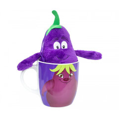 Puodelis ir žaislinis baklažanas, violetinė kaina ir informacija | Originalūs puodeliai | pigu.lt