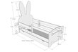 Vaikiška lova Bunny 80x160 cm, balta kaina ir informacija | Vaikiškos lovos | pigu.lt
