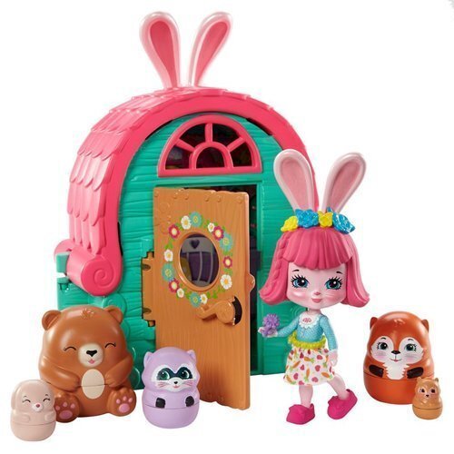 Žaidimo rinkinys Enchantimals Surprise House Bree Rabbits kaina ir informacija | Žaislai mergaitėms | pigu.lt
