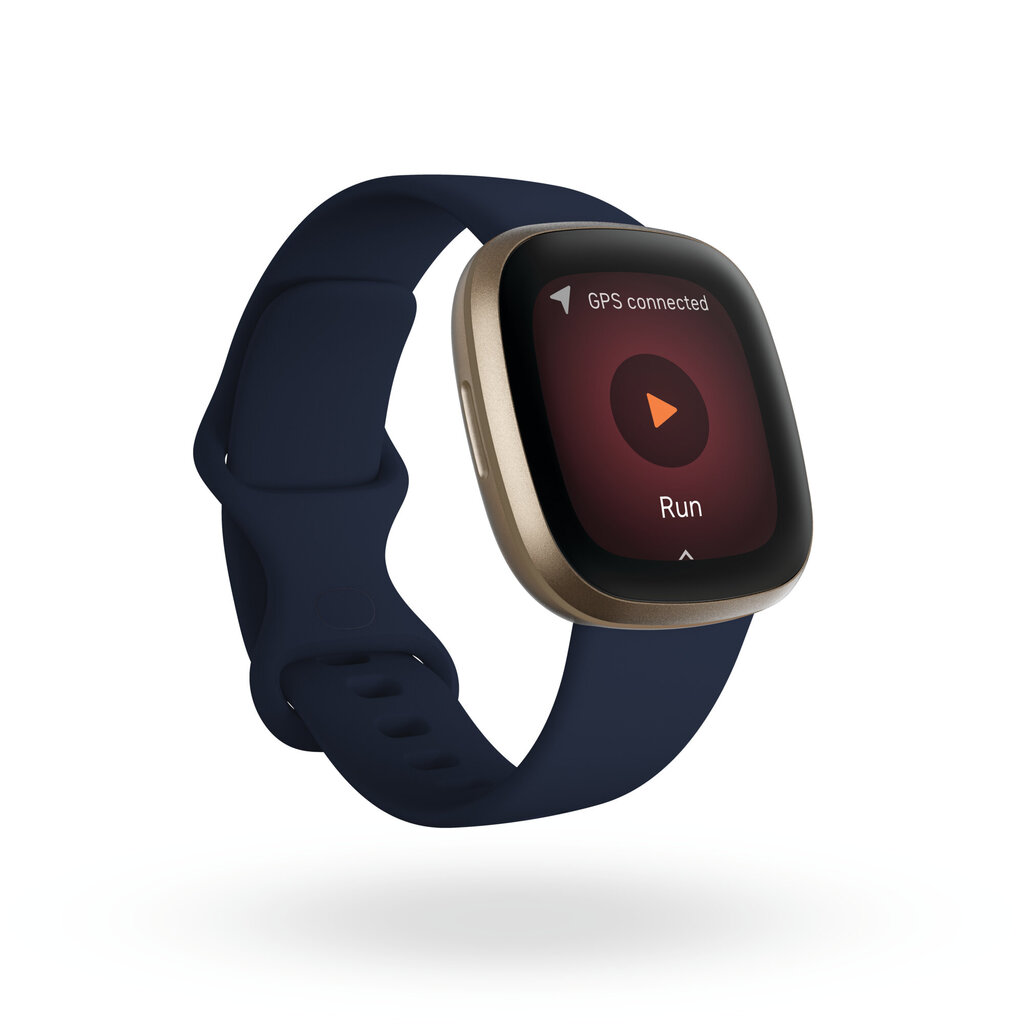 Prekė su pažeidimu. Fitbit Versa 3 Midnight/Soft Gold kaina ir informacija | Prekės su pažeidimu | pigu.lt