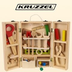 Набор деревянных инструментов для детей. цена и информация | Игрушки для мальчиков | pigu.lt