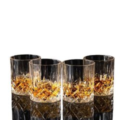 Стаканы для виски из бессвинцового хрусталя KANARS, 4шт, 300мл цена и информация | Стаканы, фужеры, кувшины | pigu.lt