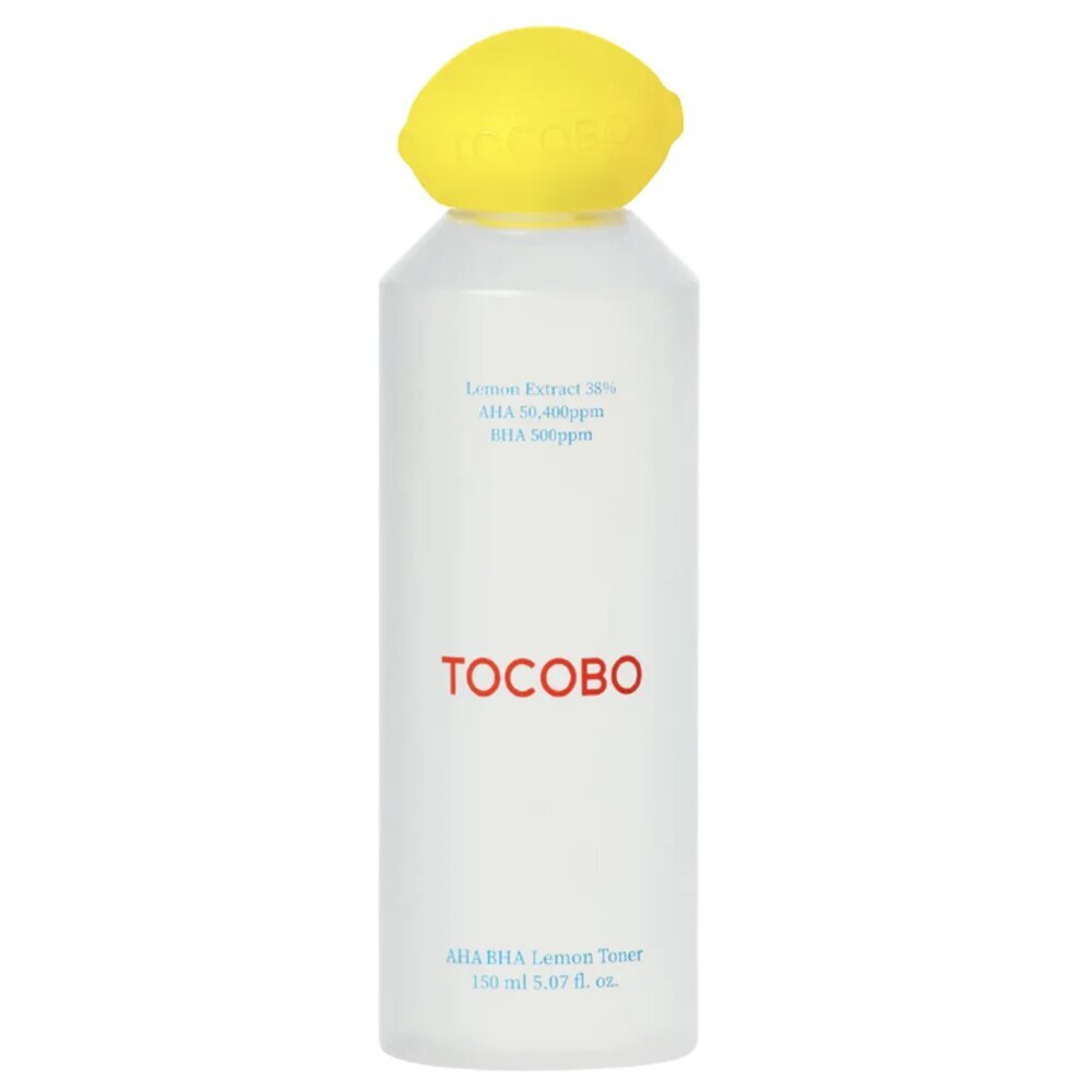 Tonikas su citrinos ekstraktu Tocobo AHA BHA Lemon Toner, 150 ml kaina ir informacija | Veido prausikliai, valikliai | pigu.lt