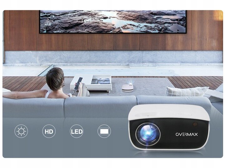 LED Overmax Multipic 2.5 white kaina ir informacija | Projektoriai | pigu.lt