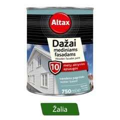 Medienos dažai Altax, žalia, 0,75L цена и информация | Краска | pigu.lt