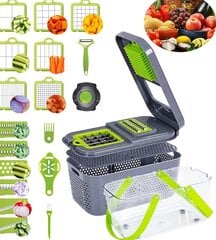 Dicer daugiafunkcinė daržovių ir vaisių pjaustyklė 22 in 1 kaina ir informacija | Virtuvės įrankiai | pigu.lt