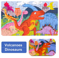 Dėlionė vaikams Dinozaurai, 60 d. kaina ir informacija | Dėlionės (puzzle) | pigu.lt