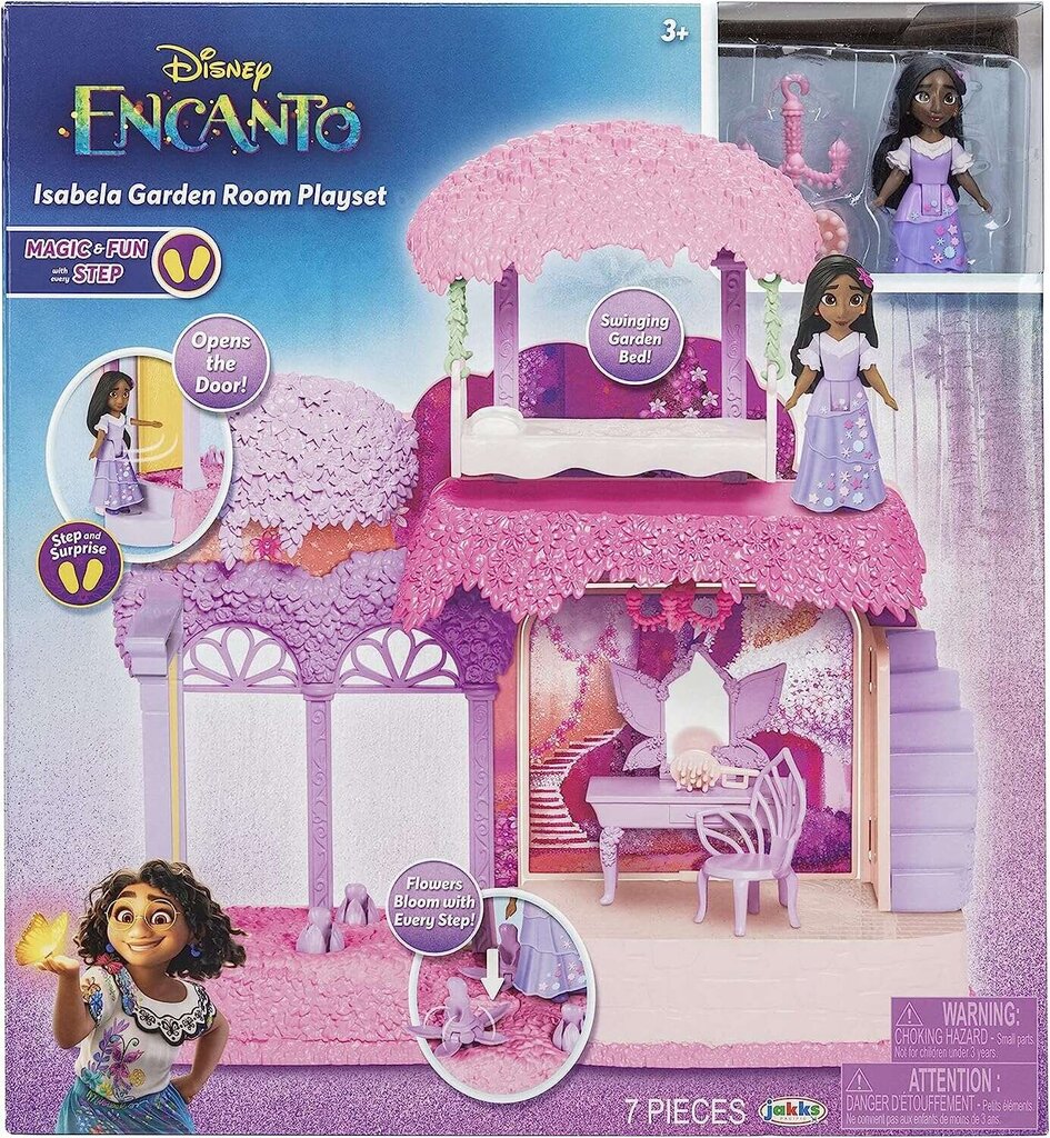 Lėlių namas Disney Encanto Izabela Garden Room su priedais Jakks Pacific kaina ir informacija | Žaislai mergaitėms | pigu.lt