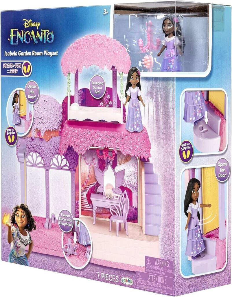 Lėlių namas Disney Encanto Izabela Garden Room su priedais Jakks Pacific kaina ir informacija | Žaislai mergaitėms | pigu.lt