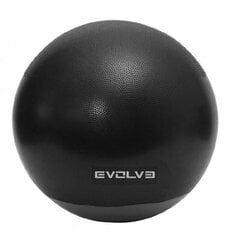 Gimnastikos kamuolys pasunkintu dugnu Evolve, 65 cm, juodas цена и информация | Гимнастические мячи | pigu.lt