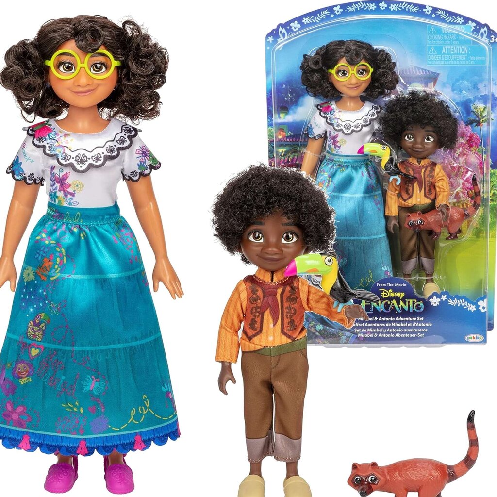 Lėlių rinkinys Disney Encanto Mirabel ir Antonio Jakks Pacific kaina ir informacija | Žaislai mergaitėms | pigu.lt