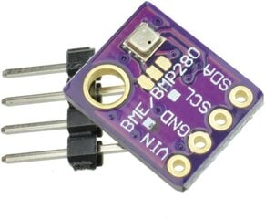 BME280-5V skaitmeninis tikslumo jutiklis - barometrinis slėgio, temperatūros ir drėgmės modulis I2C / SPI 5V kaina ir informacija | Atviro kodo elektronika | pigu.lt