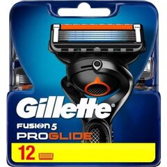 Сменные кассеты для бритья Gillette ProGlide, 12 шт цена и информация | Косметика и средства для бритья | pigu.lt