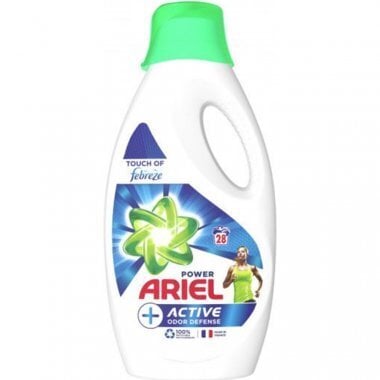 Ariel skalbimo gelis Power liquid + active odor defense, 1.54 L цена и информация | Skalbimo priemonės | pigu.lt