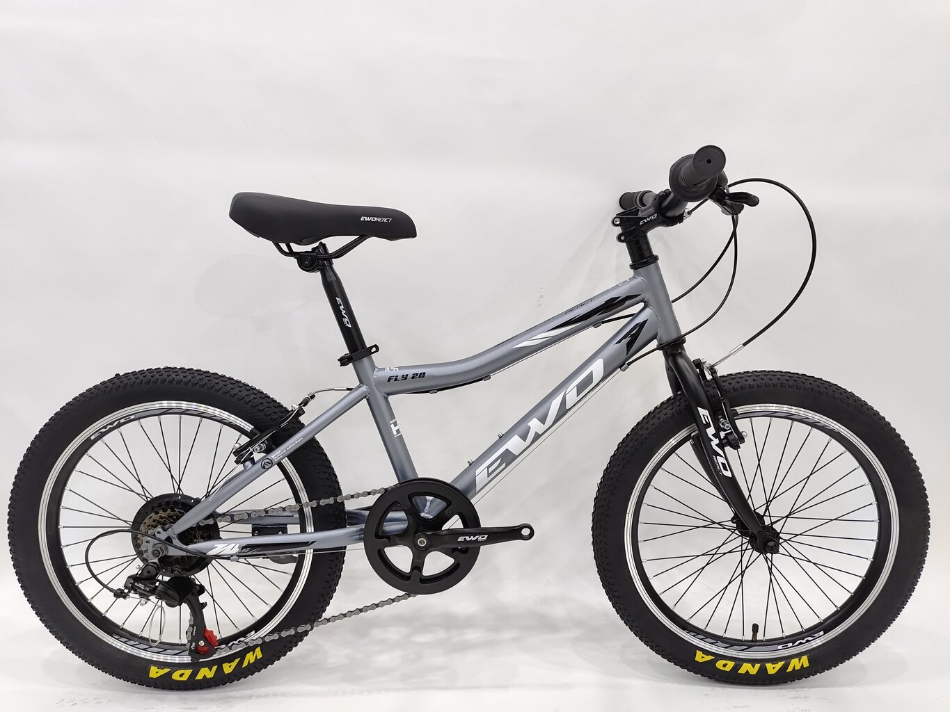 Kalnų dviratis Ewo React Fly, 20'', pilkas kaina ir informacija | Dviračiai | pigu.lt