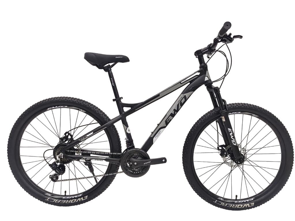 Kalnų dviratis Ewo React Wers, 27,5'', pilkas/juodas kaina ir informacija | Dviračiai | pigu.lt