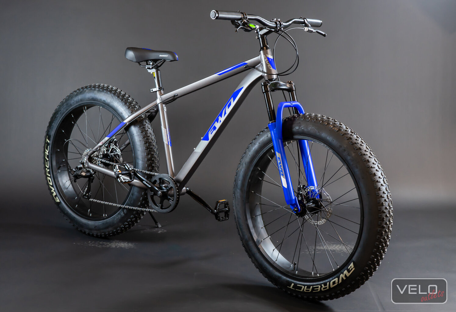 Kalnų dviratis Ewo React Grand Fat Bike, 26'', mėlynas kaina ir informacija | Dviračiai | pigu.lt