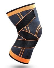 Компрессионная коленная шина для спорта, оранжевая, 45-48 см цена и информация | Ортезы и бандажи | pigu.lt