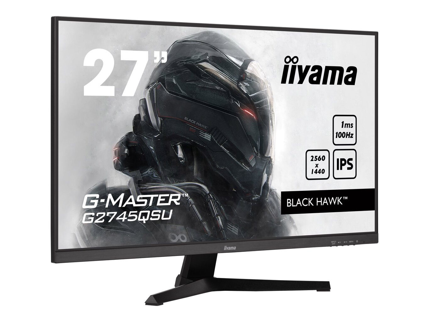 iiyama G-MASTER G2745QSU-B1 kompiuterio monitorius 68,6 cm (27") 2560 x 1440 pikseliai Dual WQHD LED Juoda kaina ir informacija | Monitoriai | pigu.lt