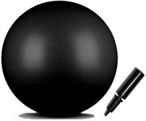 Gimnastikos kamuolys Sanro Anti-burst, 85cm, juodas цена и информация | Гимнастические мячи | pigu.lt