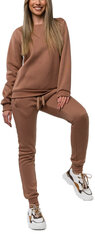 J.Style спортивный костюм Fleece Brown 70W03-157, коричневый цена и информация | Спортивная одежда женская | pigu.lt